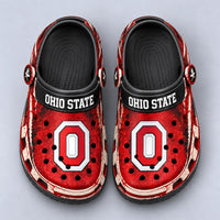 OSU Block O - Scarlet Clogs With Bold Presence
