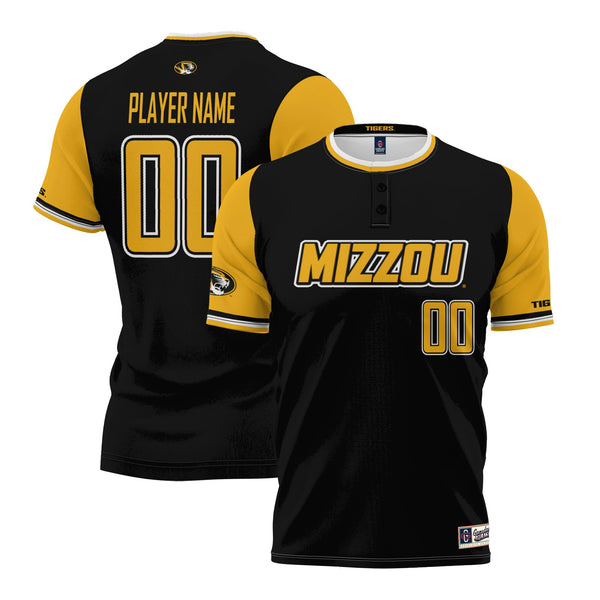 Missouri Tigers NIL Pick-A-Player Lightweight Softball Jersey - Black