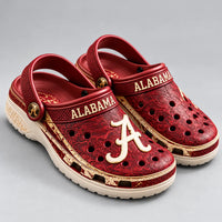 ALA Script Pride - Crimson and Cream Clogs