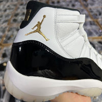 Sneakers, White Black Gold Colorway, Lace Up Design, Casual Gift for Sneaker Fans
