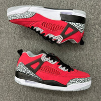 Low Top Basketball Shoes, Red Colorway, Lace Up Design, Casual Gift for Shoe Lovers