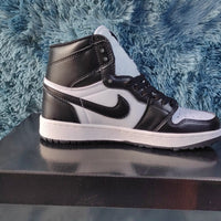 Golf Shoes, White Black Colorway, Lace Up Design, Casual Gift for Shoe Lovers