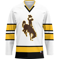 Wyoming Cowboys Hockey Jersey - White