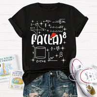 Fa La La Holiday Graphic Tee, Math Teacher Christmas T-Shirt, Humorous Math Equation Christmas Shirt, Winter Educator Present