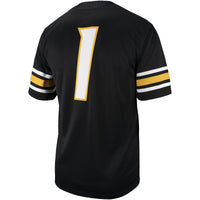 #1 Black Missouri Tigers Untouchable Football Replica Jersey