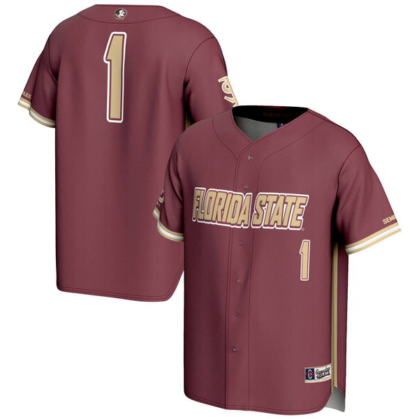 #1 Florida State Seminoles Lightweight Baseball Jersey - Garnet