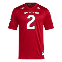 #2 Scarlet Rutgers Scarlet Knights Premier Football Jersey