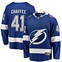 Tampa Bay Lightning Mitchell Chaffee Blue Home Premier Breakaway Player Jersey