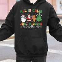 Emergency Room Holiday Hooded Sweatshirt, Humorous ER Nurse Christmas Hoodie, Medical Staff Pullover, Doctor Xmas Graphic Hoodie, Nurse Present