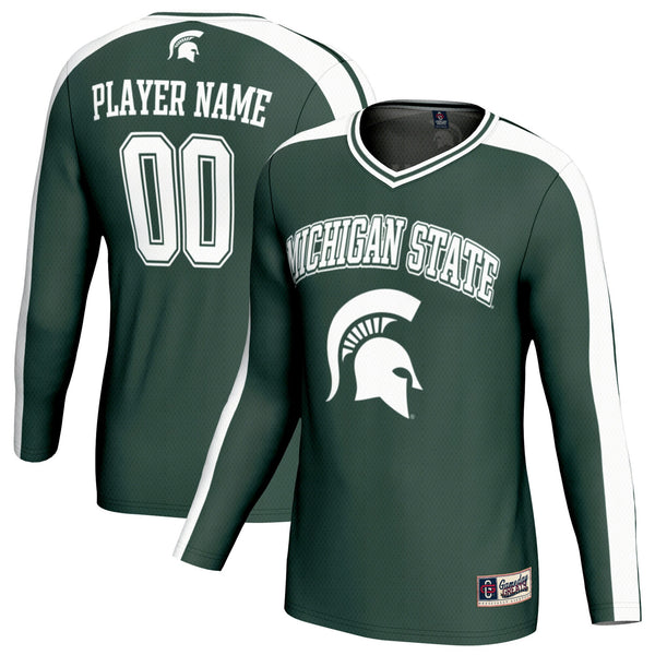 Michigan State Spartans NIL Pick-A-Player Lightweight Collegiate Volleyball Fashion Jersey - Green