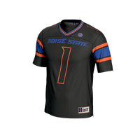 Boise State Broncos Collegiate Football Lightweight Fashion Jersey - Black