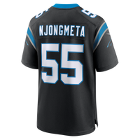 Carolina Panthers Maema Njongmeta Black Team Game Jersey