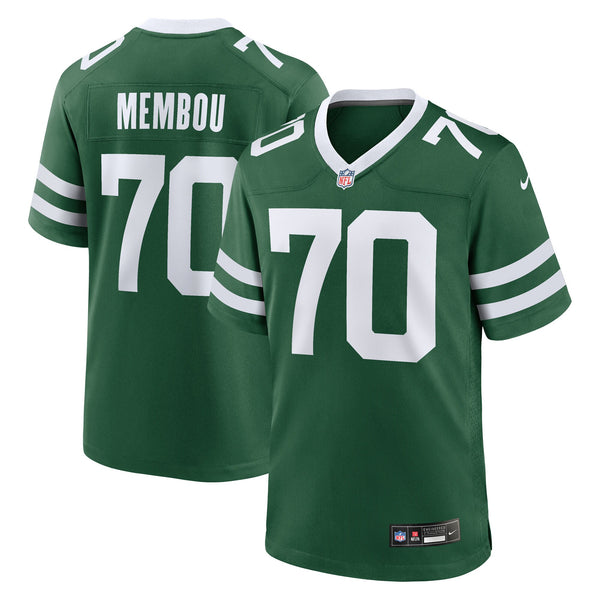 New York Jets Armand Membou Green Team Game Jersey