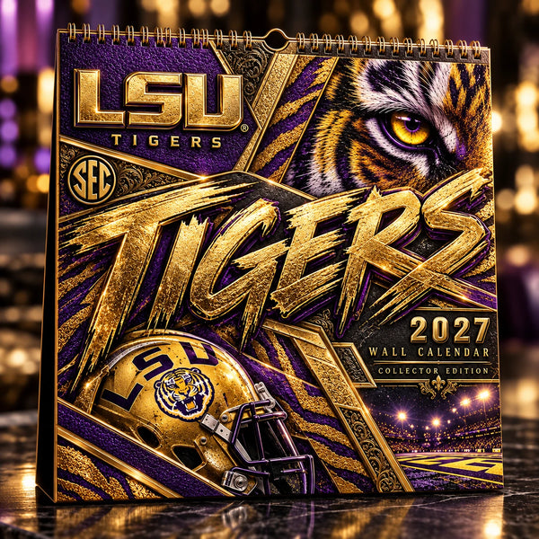 LSU Gilded Stripe - Tiger Gaze Calendar Cover - main