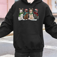 Adorable Dog Antlers Holiday Hoodie, Christmas Labrador Reindeer Hoodie, Yellow Lab Winter Dog Mom Sweatshirt, Festive Pet Lover Pullover