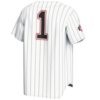 #1 San Diego State Aztecs Lightweight Baseball Fashion Jersey - White
