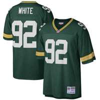 Green Bay Packers Reggie White Green Big & Tall 1996 Retired Player Replica Jersey