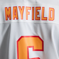 '76 Tampa Bay Buccaneers Baker Mayfield White Player Game Jersey