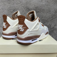 Sneakers, White Brown Colorway, Lace Up Design, Casual Gift for Sneaker Fans
