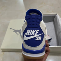Sneakers, Blue White Colorway, Lace Up Design, Casual Gift for Sneaker Fans