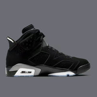 Retro Sneakers, Black Silver Colorway, Casual Gift for Sneaker Fans