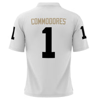 #1 Vanderbilt Commodores Football Jersey - White