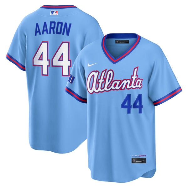 Atlanta Braves Hank Aaron Powder Blue 2026 City Connect Stadium Jersey