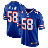 Buffalo Bills Matt Milano Royal Game Player Jersey