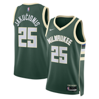 Milwaukee Bucks Icon Edition Swingman Jersey - White - Kasparas Jakučionis