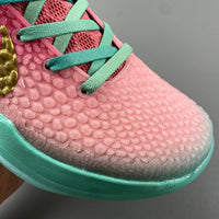 Low Top Sneakers, Green Pink Gold Colorway, Lace Up Design, Casual Gift for Sneaker Fans