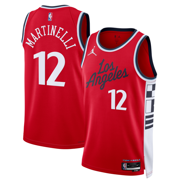 LA Clippers Statement Edition Swingman Jersey - Red - Nick Martinelli