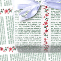 Holy Biblical Christian Gift Wrap, Nativity Scripture Christmas Wrapping Paper, Religious Holiday Wrapping Paper Roll