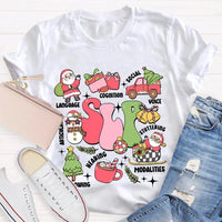 Speech Language Pathology Holiday Shirt, SLP Speech Therapy Christmas T-Shirt, Voice Stuttering Graphic Tee, SLP Therapist Present