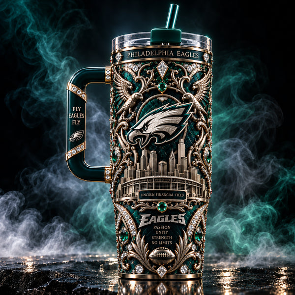 PHI Ornate Emerald Crest - Baroque Tumbler Statement - main