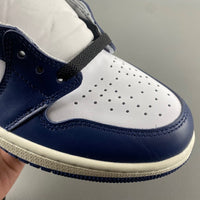 Retro High Top Sneakers, Blue White Black Colorway, Lace Up Design, Casual Gift for Sneaker Fans