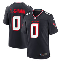 Houston Texans Azeez Al-Shaair Navy Team Game Jersey
