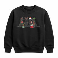 Festive Labrador Retriever Sweatshirt, Christmas Black Lab Sweatshirt, Holiday Dog Lover Sweatshirt, Adorable Xmas Dog Graphic Crewneck Present