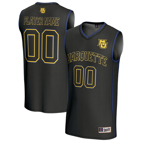 Marquette Golden Eagles Lightweight Collegiate Basketball NIL Pick-A-Player Fashion Jersey - Black