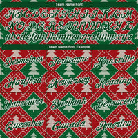 Personalized Name Number Ugly Christmas Sweatshirt, Custom 3D Christmas Tree Argyle Hoodie, Holiday Sports Pullover Hoodie