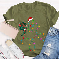 Festive Christmas Lights Shirt, Christmas Atmosphere Lights T-Shirt, Retro Christmas Lights Graphic Tee, Holiday Family Shirt Present