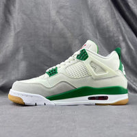 Sneakers, White Green Colorway, Lace Up Design, Casual Gift for Sneaker Fans