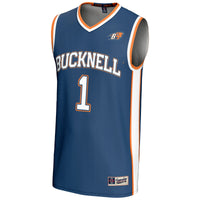 #1 Bucknell Bison Lightweight Basketball Jersey - Navy