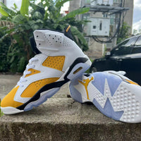 Sneakers, White Yellow Colorway, Lace Up Design, Casual Gift for Sneaker Fans