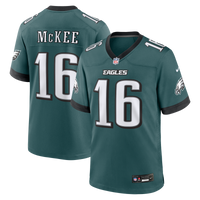 Philadelphia Eagles Tanner McKee Midnight Green Team Game Jersey