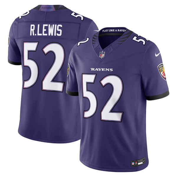 Baltimore Ravens Ray Lewis Purple Stitched Retired Limited Jersey