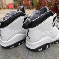 High Top Sneakers, White Black Colorway, Lace Up Design, Casual Gift for Sneaker Fans
