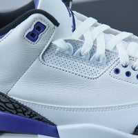 Retro Sneakers, White Purple Colorway, Lace Up Design, Casual Gift for Sneaker Fans