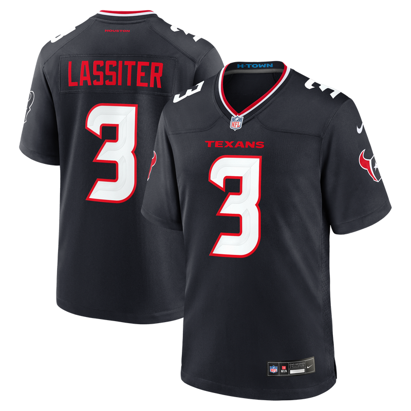 Houston Texans Kamari Lassiter Navy Team Game Jersey
