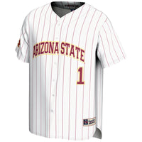 #1 Arizona State Sun Devils Lightweight Baseball Jersey - White