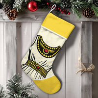 Beaded Graphic Holiday Stocking, Personalized Indigenous Regalia Christmas Stocking, Native Style Cultural Xmas Stocking, Family Present